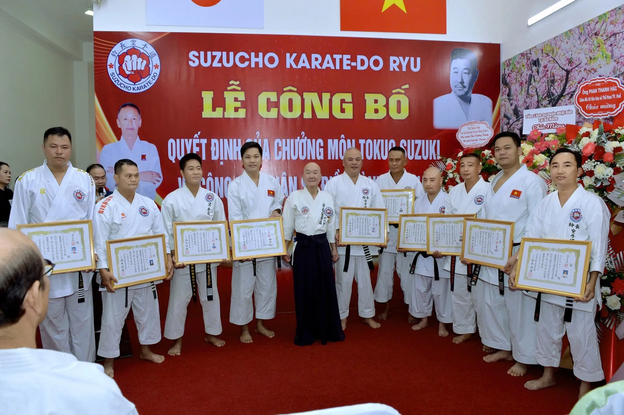 Lễ công bố quyết định nhân sự hệ phái Suzucho Karate-Do tại Huế, 2026