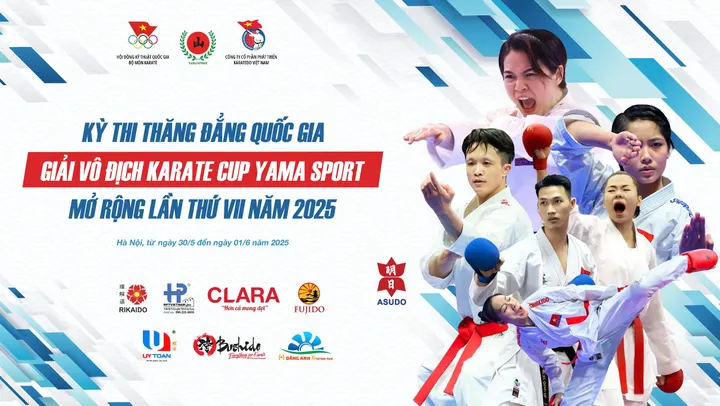 KỲ THI THĂNG ĐẲNG QUỐC GIA & GIẢI VÔ ĐỊCH KARATE CUP YAMA SPORT